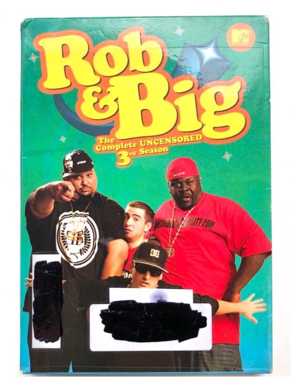 Rob & Big Season 3 DVD 3-Disc Set Complete Uncensored MTV Paramount OOP rare